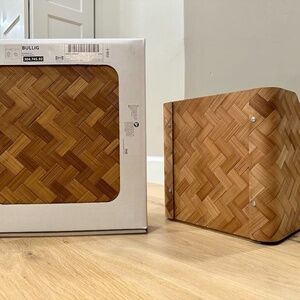 TWO - Ikea BULLIG Box, bamboo/brown NIP